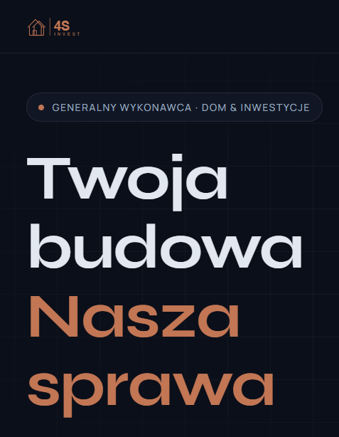 4S Invest – strona internetowa